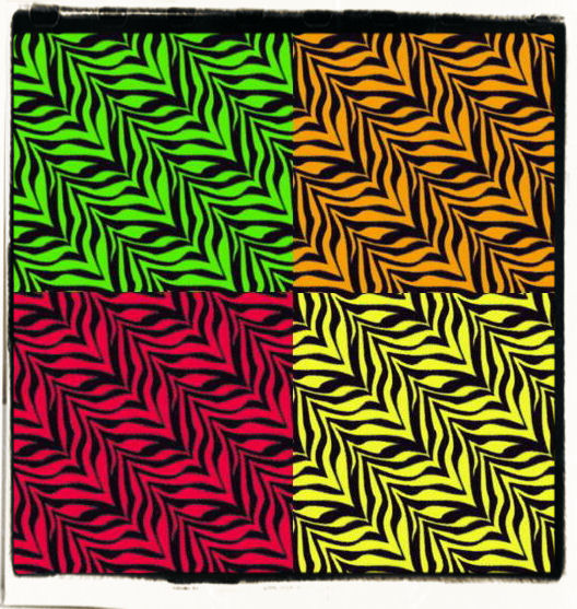 Brightly coloured zebra print papers for free download.